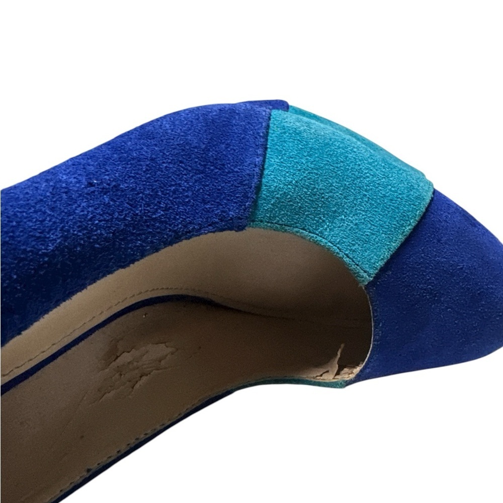 DV Dolce Vita Blue Turquoise Colorblock Platform Pumps Size 8.5 - Picture 5 of 11